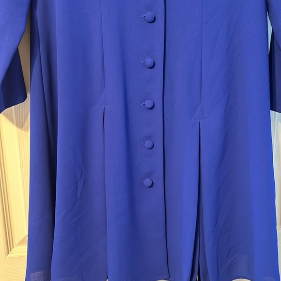 Warren Petites New York Royal Blue Suit Jacket Dress 10P - Picture 3 of 6